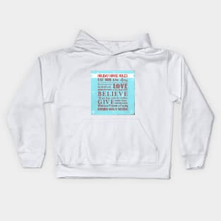 Holiday House Rules Kids Hoodie